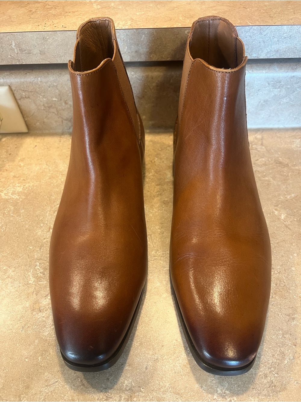Men's Express Chelsea Ankle Boots in Brown Leather